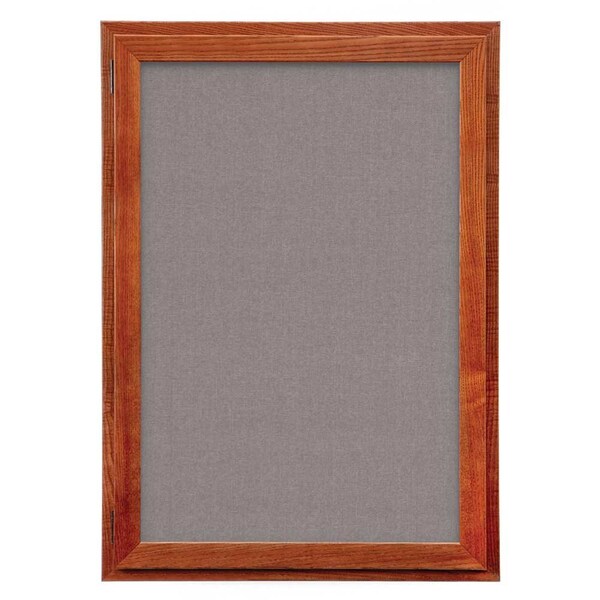 Outdoor Enclosed Combo Board, 72"x36", Black Frame/Black & Burgundy